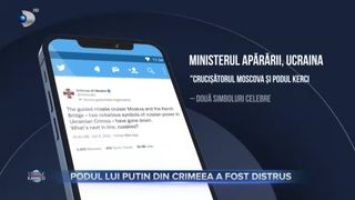 Podul lui Putin din Crimeea a fost distrus
