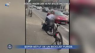 Șofer bătut de un biciclist periculos