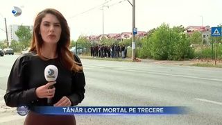 Tanar lovit mortal pe trecerea de pietoni