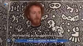 Casa cu desene pe pereți