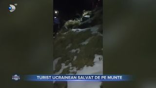 Turist ucrainean salvat de pe munte