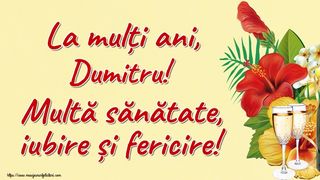 Urări de Sf. Dumitru 2022