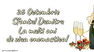 Urări de Sf. Dumitru 2022