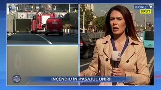 Incendiu &icirc;n pasajul Unirii