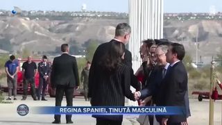 Regina Spaniei, ținută masculină
