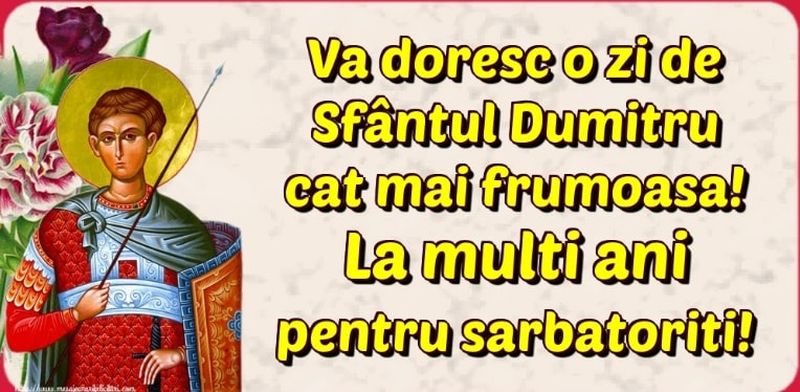 La mulți ani de Sf. Dumitru 2022: mesaje, urări și felicitări