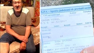 Viorel este românul care trăiește lunar cu 64 de lei. Bărbatul primește indemnizație de handicap