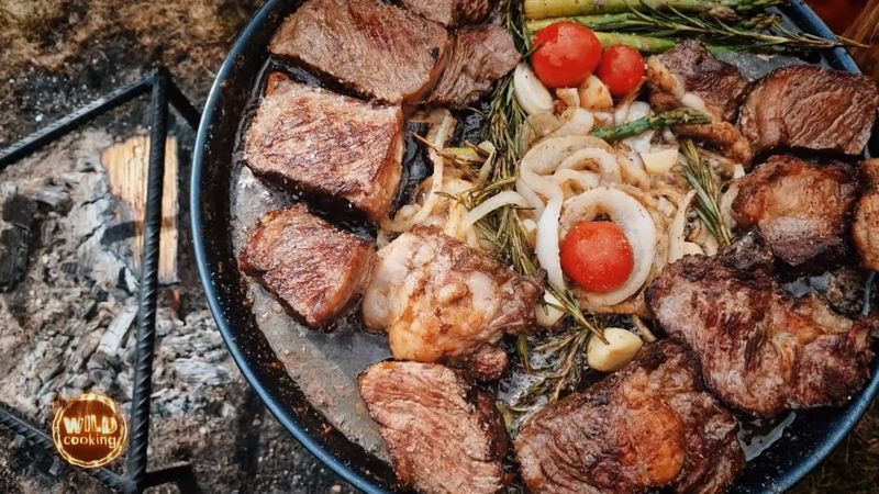 Wild cooking: sparanghel cu carne de vită