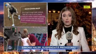 Simona Halep, suspendată provizoriu