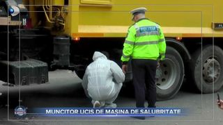 VIDEO | Muncitor din Galați, mort sub utilajul de salubritate