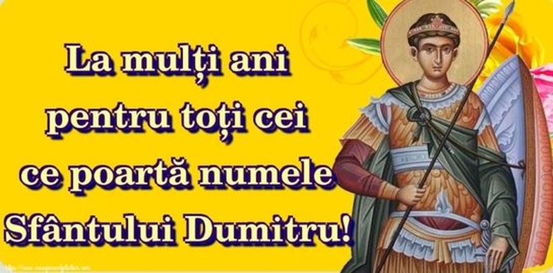 Sf. Dumitru 2022: Ce nume se sărbătoresc pe 26 octombrie 2022?