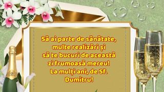 Mesaje de Sf. Dumitru 2022: Felicitări și urări cu La mulți ani pentru cei care poartă numele acestui mare sf&acirc;nt!