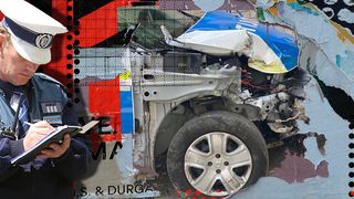 Polițist rănit, în urma unui accident rutier. Maşina s-a ciocnit cu un autoturism condus de un tânăr de 22 de ani