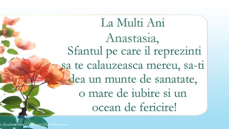 Sfânta Anastasia, 29 octombrie 2022