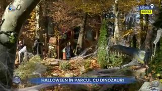Halloween în parcul cu dinozauri