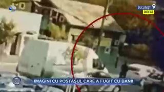 Imagini cu poștașul care a fugit cu banii