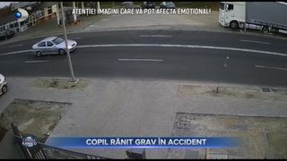 Copil rănit grav &icirc;n accident