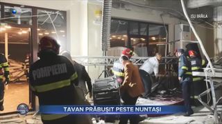 Tavan prăbușit peste nuntași