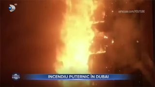 Incendiu puternic în Dubai