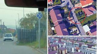 Un român și-a construit curtea pe jumătate de stradă. Autoritățile: „Așa vrea proprietarul”