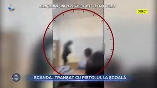 Scandal tranșat cu pistolul la școală