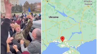 Momentul în care armata lui Zelenski intră în centrul orașului Herson (VIDEO)