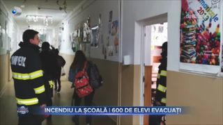 Incendiu la școală - 600 de elevi evacuați