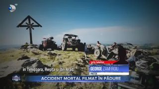 Accident mortal filmat &icirc;n pădure