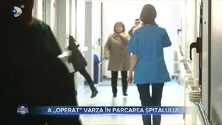 A &rdquo;operat&rdquo; varza &icirc;n parcarea spitalului