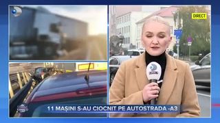 11 Mașini s-au ciocnit pe autostrada A3