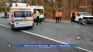 Poliția &icirc;n misiune, impact frontal