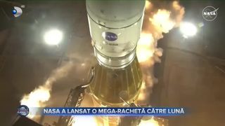 NASA a lansat o mega-rachetă către lună