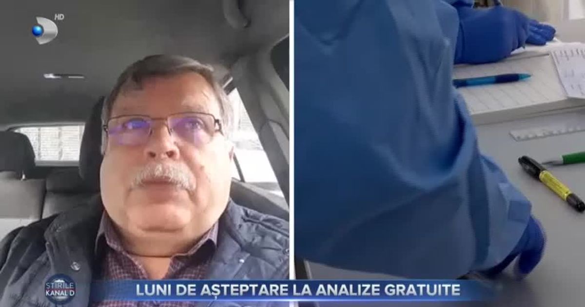 Luni de așteptare la analize gratuite - Stirile Kanal D