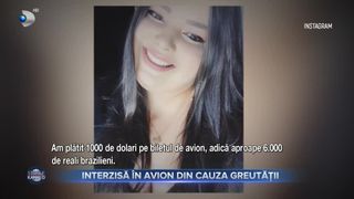 Interzisă &icirc;n avion din cauza greutății