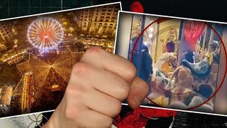 VIDEO - Bătaie cu pumnii și picioarele între părinții unor copii la târgul de Crăciun din Piața Constituției. Adulții s-ar fi luat la bătaie din cauza locurilor de la carusel