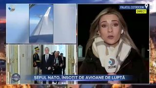 Șeful NATO, însoțit de avioane de luptă