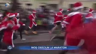Moș Crăciun la maraton