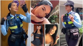 Ea este cea mai sexy polițistă din lume. Daniela este mama a doi copii mici