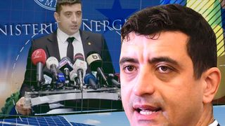 VIDEO - George Simion a deturnat conferința de presă care trebuia susținută de Ministrul Energiei. Au fost chemați jandarmii să-l scoată din clădire pe liderul AUR