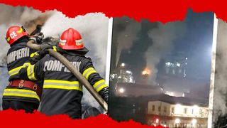 Incendiu uriaș la o fabrică din Sebeș (VIDEO)