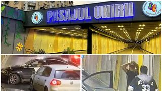 Un nou accident în Pasajul Unirii din Capitală. Șoferul a fugit. "Goana nu-l va ajuta deloc" (VIDEO)