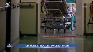 Criză de eprubete - pacient mort