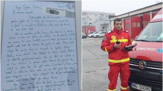 Un bărbat i-a transmis o scrisoare emoționantă celui care i-a salvat viața: „Îți mulțumesc pentru că ai făcut în așa fel încât fata mea să mai aibă tată!”