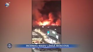 Incendiu masiv lângă Moscova