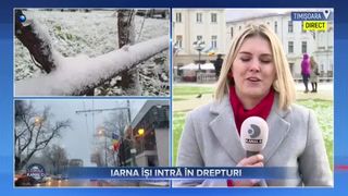 Ninsoare în Vestul țării