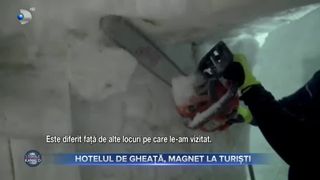 Hotelul de gheață, magnet la turiști