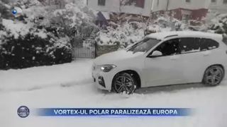 Vortex-ul polar paralizează Europa
