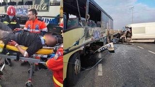 Accident rutier cumplit: șapte victime în urma impactului. A fost necesară intervenția elicopterului SMURD