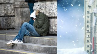 Un om al străzii a devenit victima valului polar din România. Bărbatul a murit de frig pe treptele unui magazin