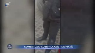 Comert exploziv la colt de strada